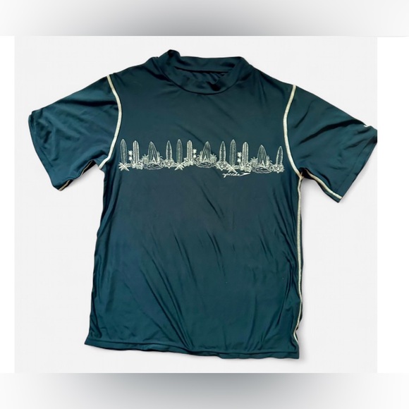 Kids Navy Speedo Rash Guard - Picture 3 of 7